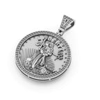 Liberty Round Diamond Pendant 14K Solid Gold - 0.75 CTW
