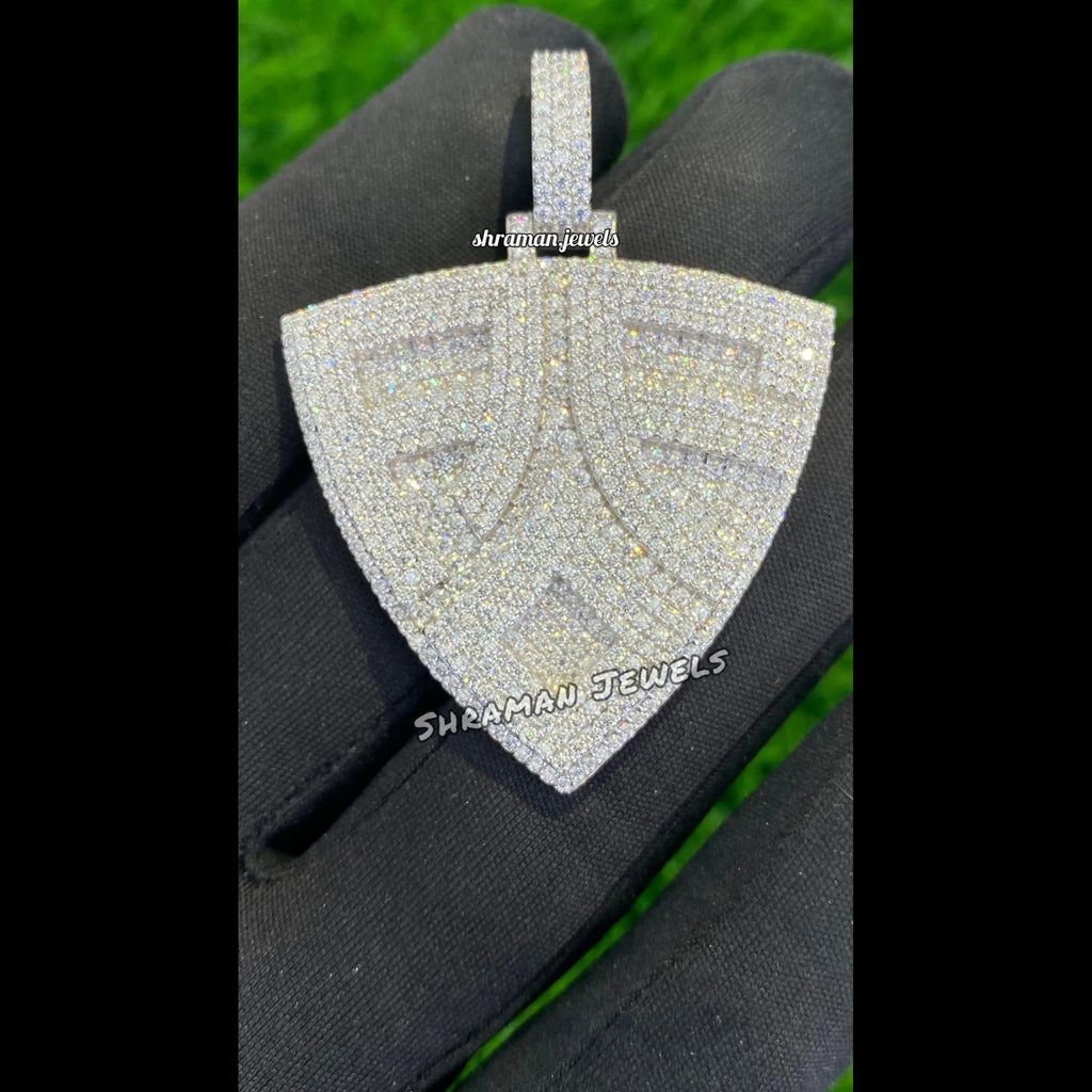 VVS Moissanite Custom Pendant 14K solid Gold - 5.60 CTW