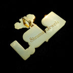 Diamond Pit Bull Pendant 14K solid Gold - 23.70 CTW