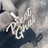 Custom Letter PREET GHAI VVS Name Diamond Pendant