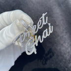 Custom Diamond Name Pendant VVS Personalized Jewelry - 2.17 CTW