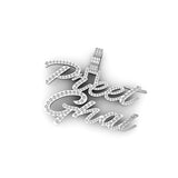 Custom Letter PREET GHAI VVS Name Diamond Pendant