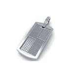 Custom Dog Tag Diamond Necklace Pendant Personalized Men's Charm - 3.42 CTW