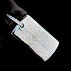 Custom Dog Tag Diamond Necklace Pendant Personalized Men's Charm - 3.42 CTW
