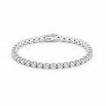 3MM Natural Diamond VVS Unisex Tennis Bracelet Luxury Gold Jewelry