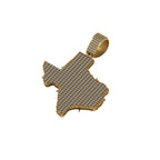 Texas State Diamond Pendant 14k Yellow Gold - 4.79 CTW