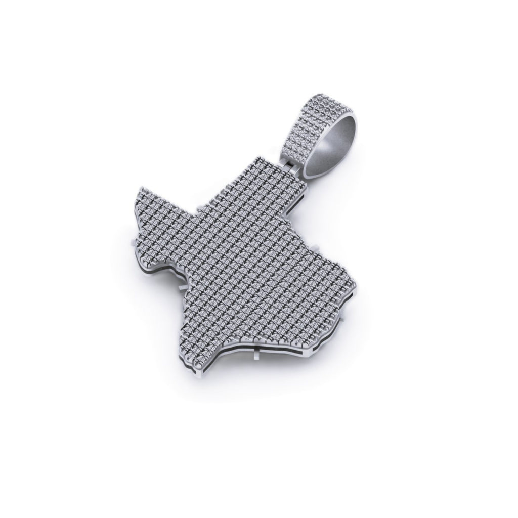 Texas State Diamond Pendant 14k Yellow Gold - 4.79 CTW