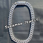 18MM Iced Out Baguette Diamond Cuban Link Chain for Men