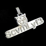 Custom VVS Letter Emoji  Diamond Handmade Pendant