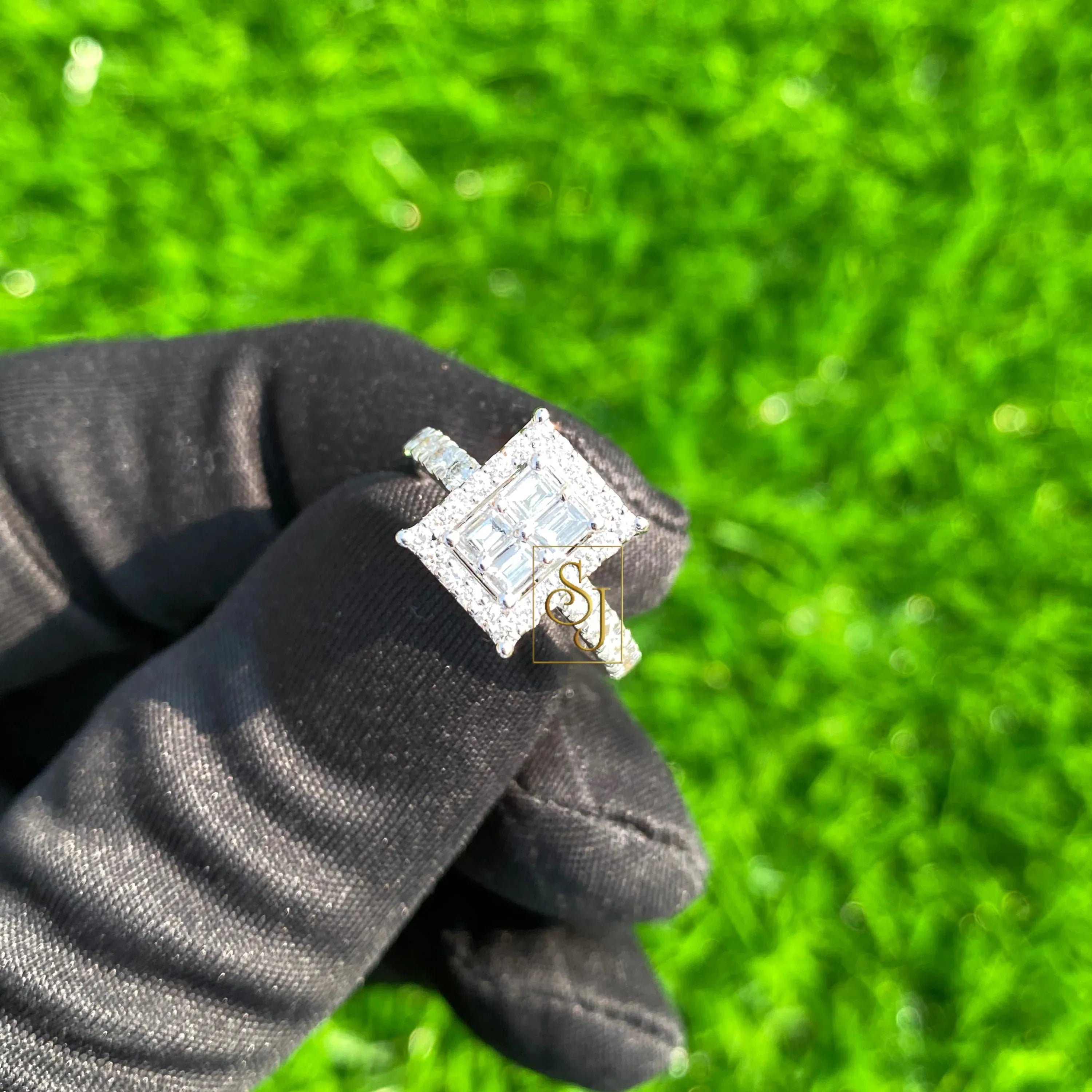 women's wedding Diamond Ring 14k Solid Gold