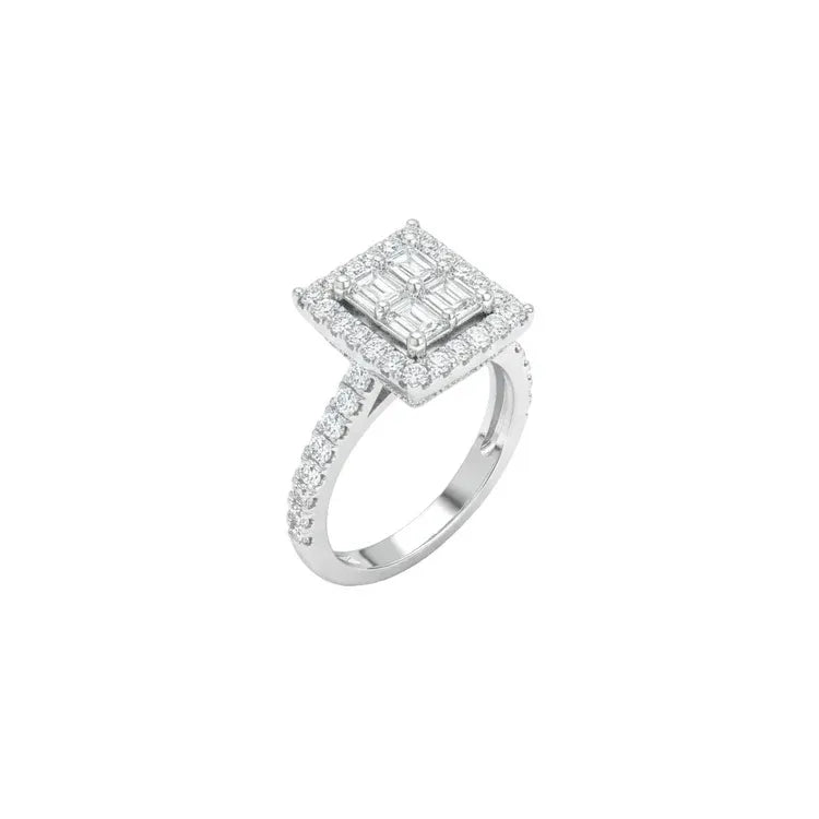 women's wedding Diamond Ring 14k Solid Gold