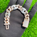 Men's Fancy 14MM VVS Diamond Cuban Link Bracelet