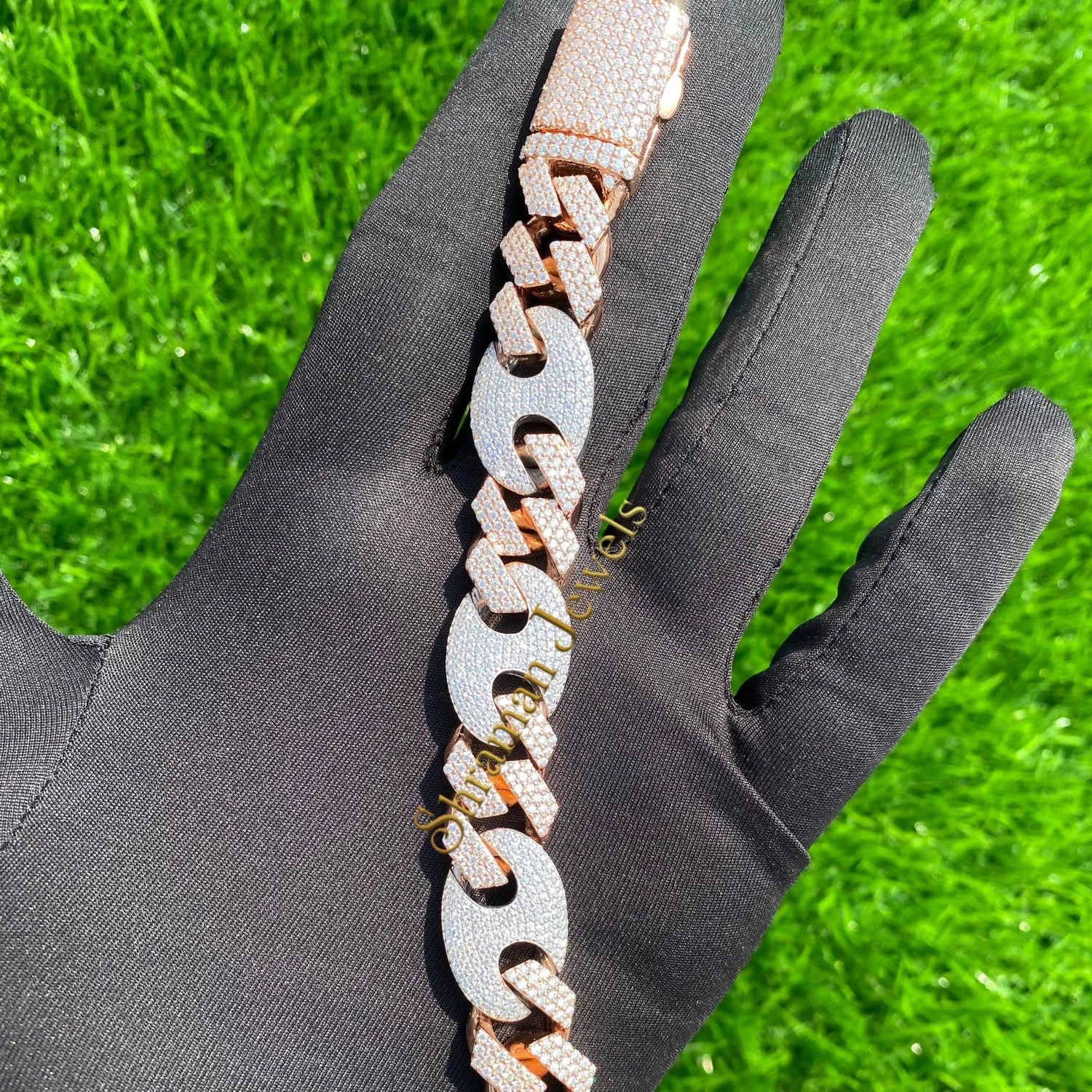Men's Fancy 14MM VVS Diamond Cuban Link Bracelet