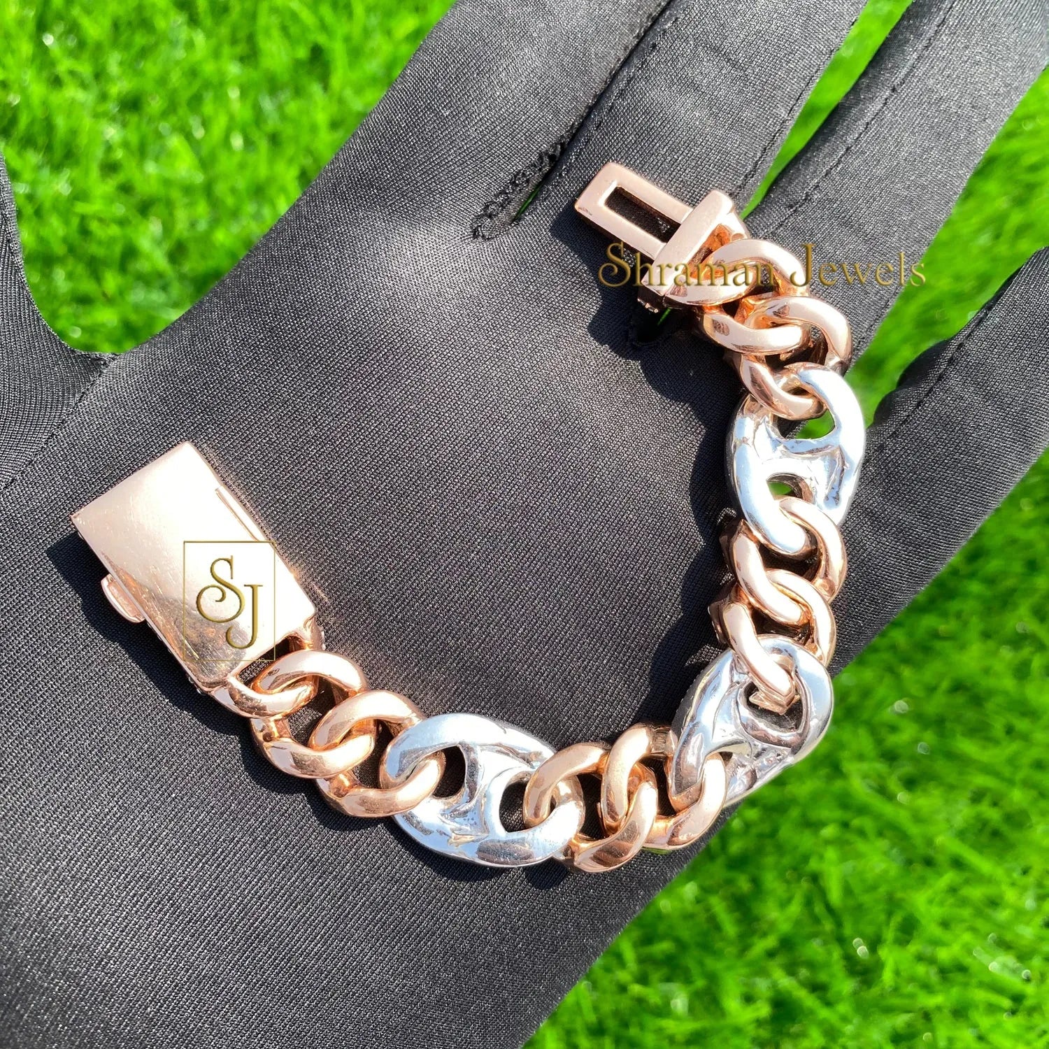 Men's Fancy 14MM VVS Diamond Cuban Link Bracelet