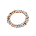 Men's Fancy 14MM VVS Diamond Cuban Link Bracelet