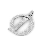 Custom fully Iced Out "D" Letter Initial Charm Diamond Pendant