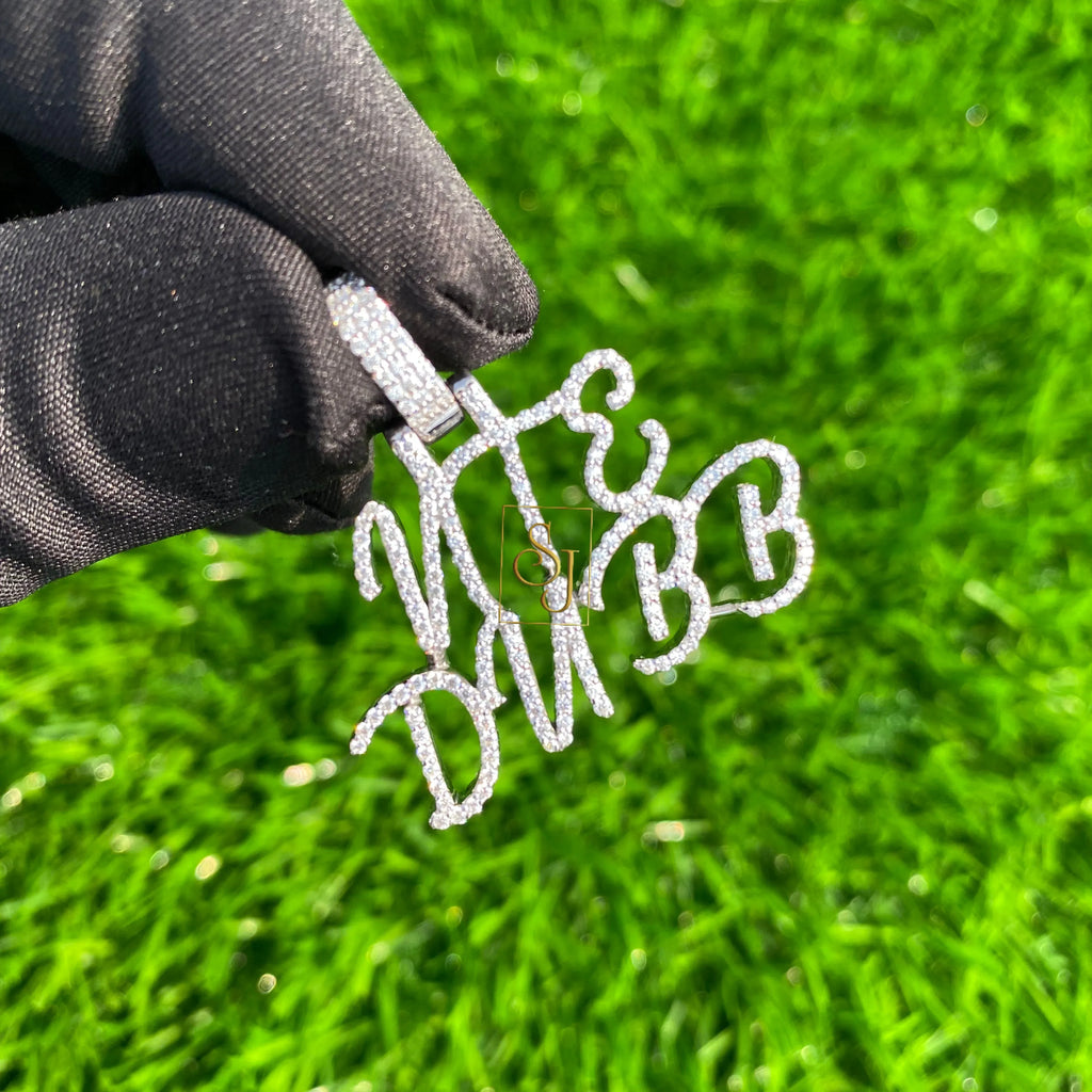 Custom Letter VVS Diamond Pendant - 1.09 CTW