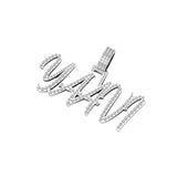 Custom Iced Out "YAAVI" Name Unisex VVS Moissanite Diamond Pendant for Gift