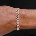 8MM Natural VVS Diamond Cuban Link Unisex Bracelet