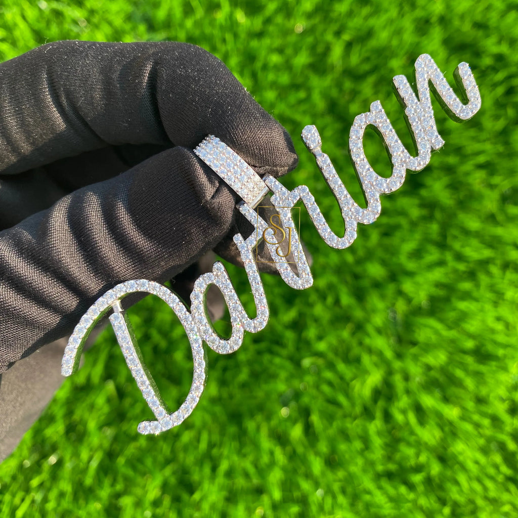 Customized DARRIAN Letter Diamond iced out Pendant - 4.06 CTW
