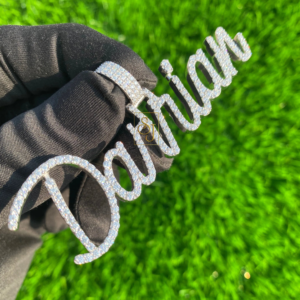Customized DARRIAN Letter Diamond iced out Pendant - 4.06 CTW