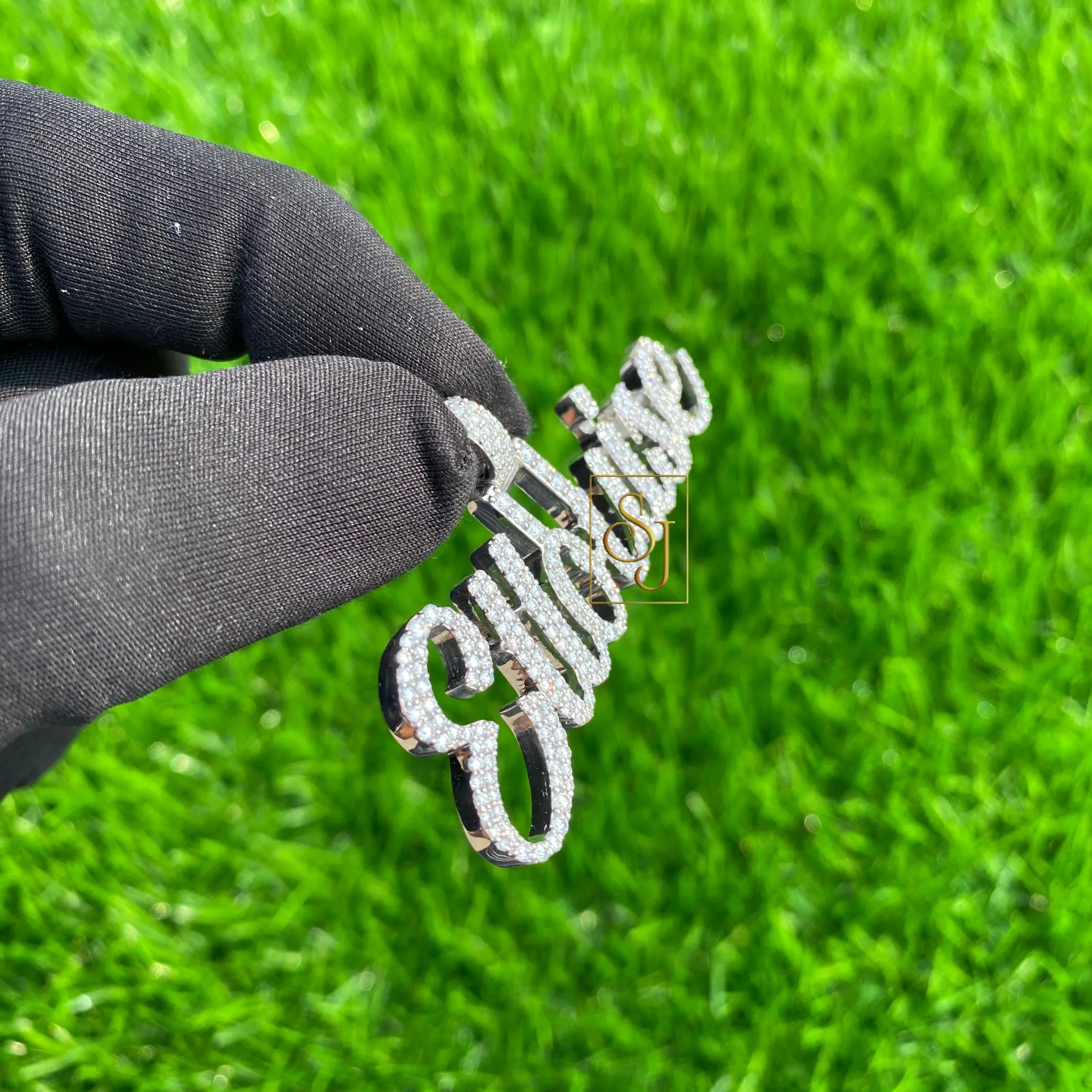 Diamond Cuban Chain Custom Pendant Icy Personalized Charm - 2.18 CTW