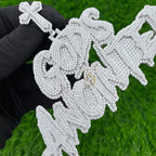 Custom God's Anointed Letter Hip-Hop Diamond Pendant -19.88 CTW
