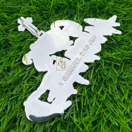Custom God's Anointed Letter Hip-Hop Diamond Pendant -19.88 CTW