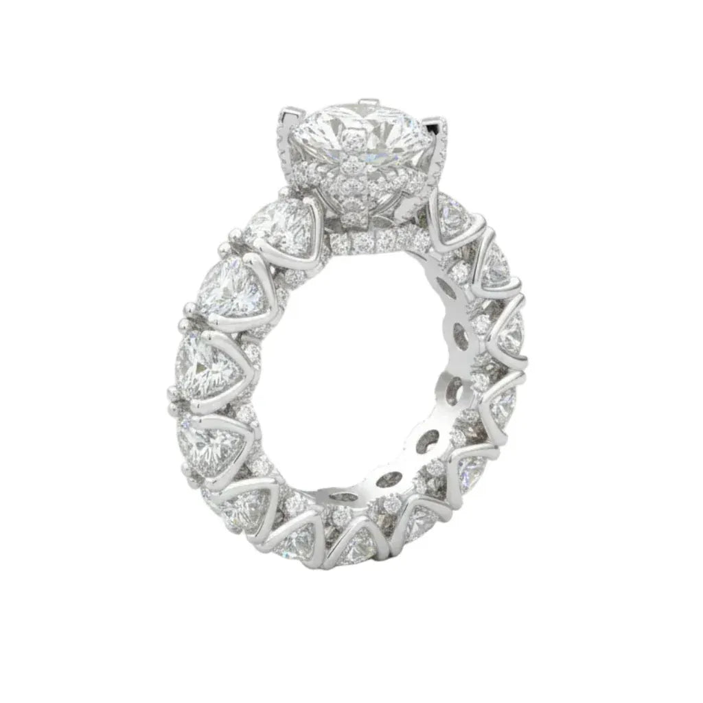Diamond band 14k Solid Gold