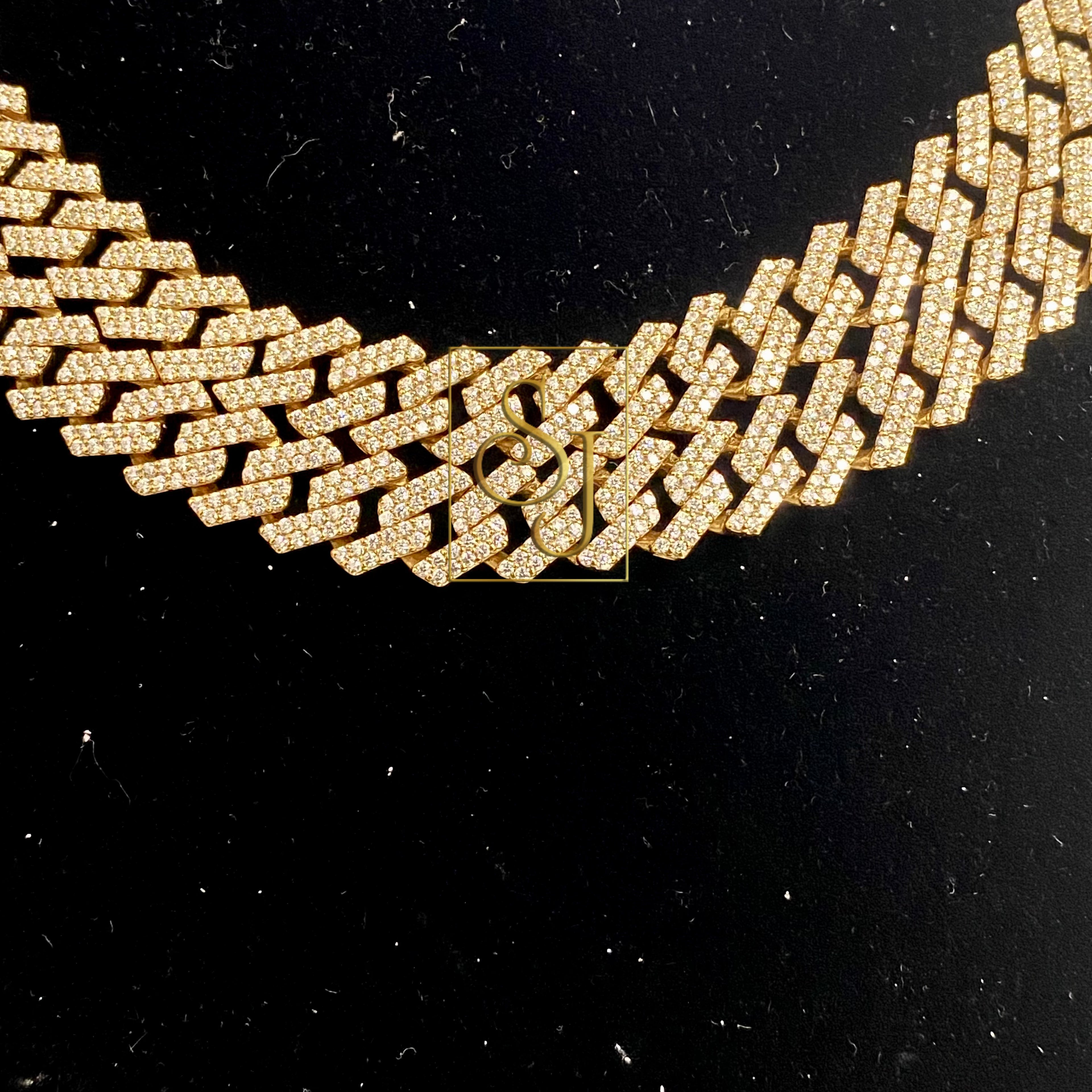 14MM Classic Icy VVS Cuban Link Chain for Men