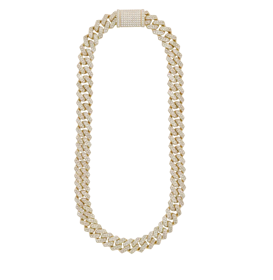 14MM Classic Icy VVS Cuban Link Chain for Men