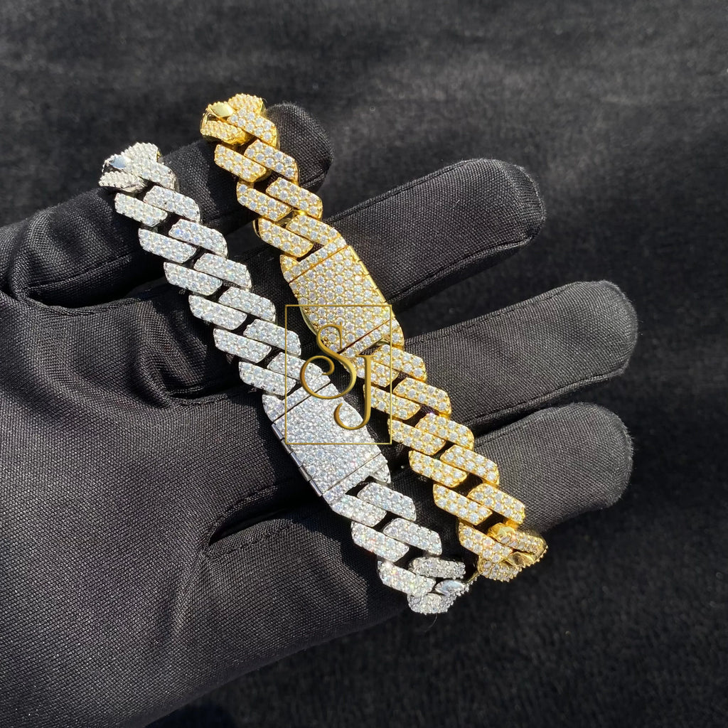 Men's 10MM VVS Diamond Cuban Link Bracelet