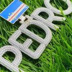 Diamond Name Pendant “Pedro” in 10K solid Gold – 7.56 CTW