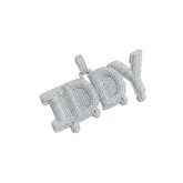 Custom IDDY Letter Water Drop iced-out Diamond Pendant - 15.76 CTW