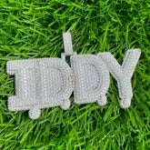 Custom IDDY Letter Water Drop iced-out Diamond Pendant - 15.76 CTW