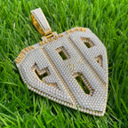 Custom Letter GBP Diamond Pendant - 17.87 CTW