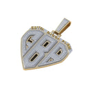 Custom Letter GBP Diamond Pendant - 17.87 CTW