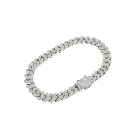 Men's 8MM VVS Cuban Link Bracelet