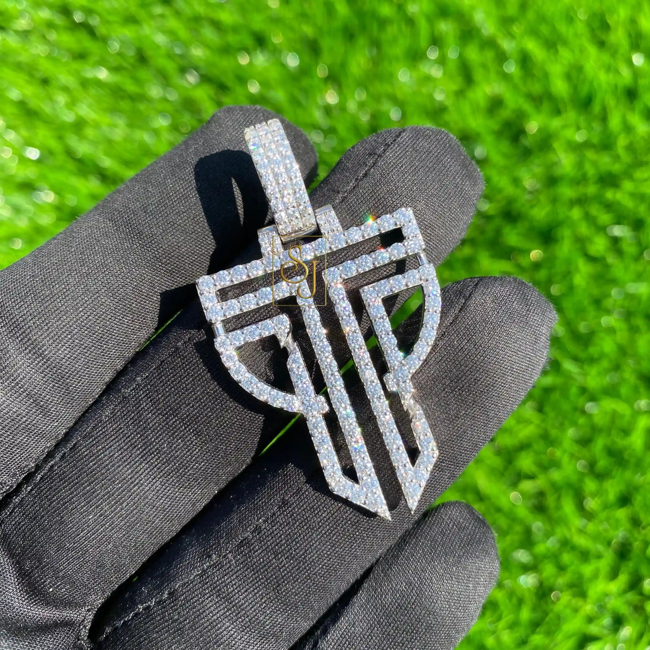 VVS Custom TP Logo Statement Diamond Pendant - 3.04 CTW