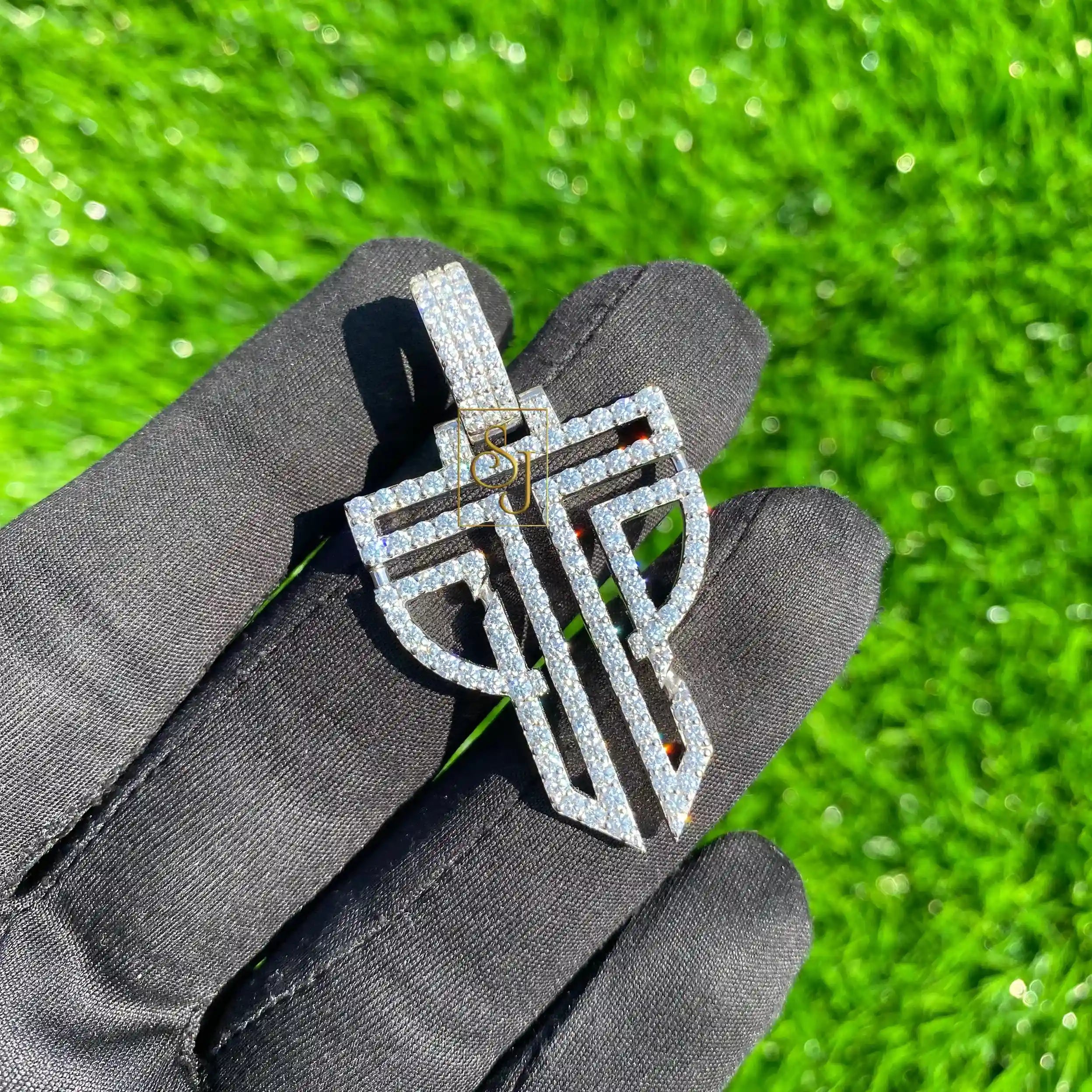 VVS Custom TP Logo Statement Diamond Pendant - 3.04 CTW
