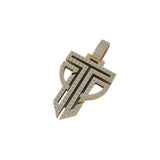 Iced Out VVS Custom TP Logo Statement Diamond Pendant