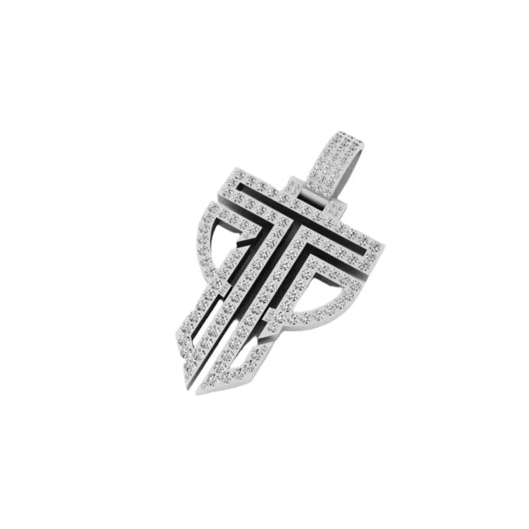 VVS Custom TP Logo Statement Diamond Pendant - 3.04 CTW
