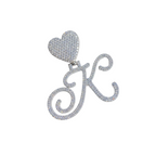 Custom Letter "K" Diamond Pendant - 4.71 CTW