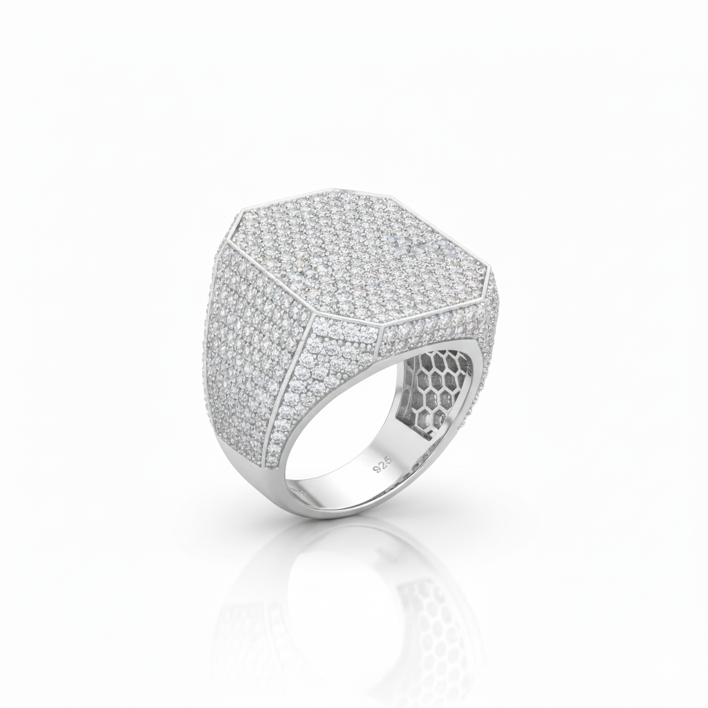 Men’s Diamond Ring 14k Solid Gold