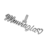 Custom "MAURAZIA" Name VVS Charm Icy Hip Hop Moissanite Diamond Cursive Personalized Name Necklace Gift for Her, Crystal Customized pendant for Anniversary Gift
