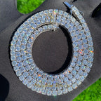 5MM Round Moissanite Diamond Tennis Chain