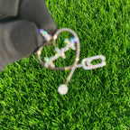 Heart Stethoscope Delicate Pendant - 0.47 CTW
