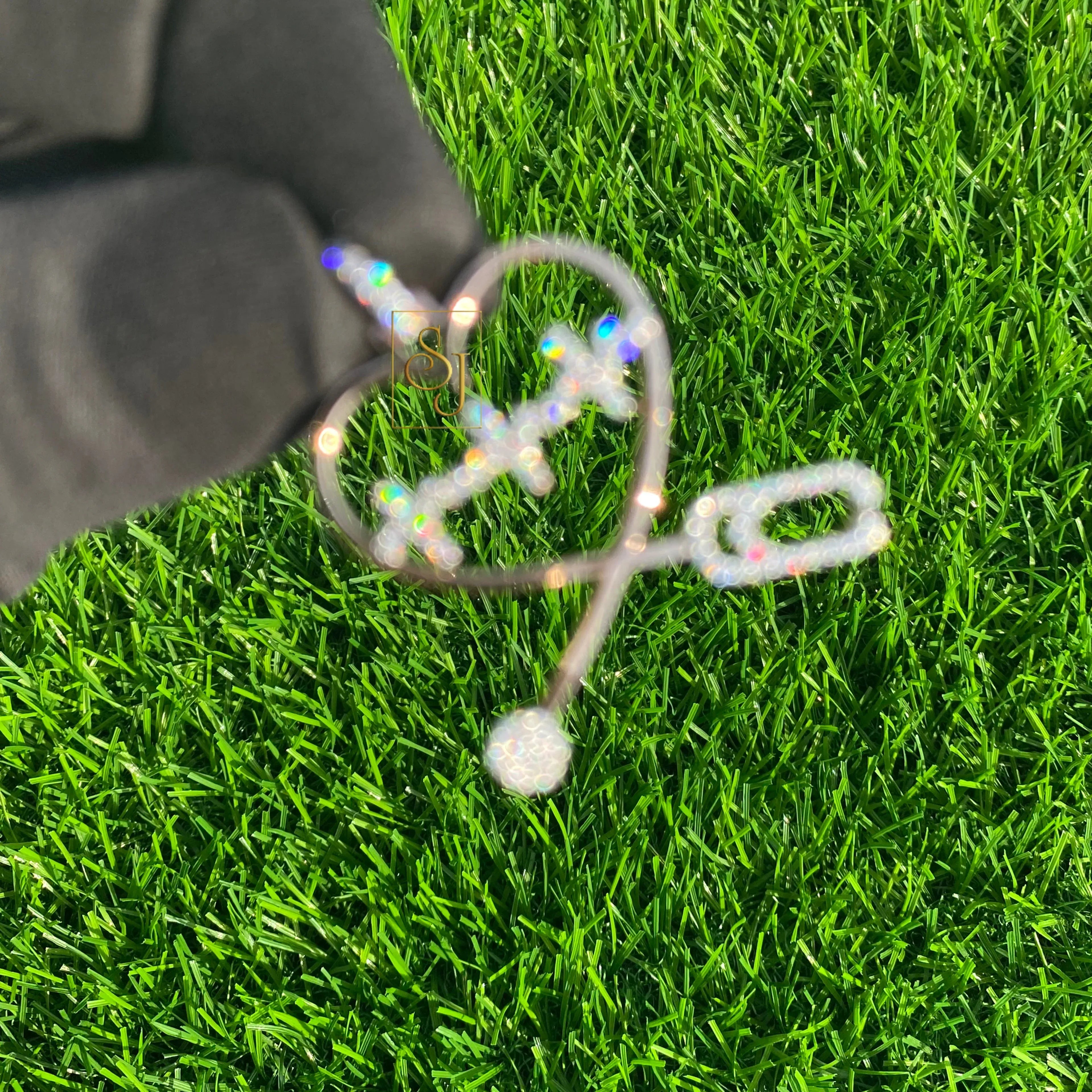 Heart Stethoscope Delicate Pendant - 0.47 CTW