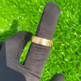 14K Solid Gold Premium Custom Engraved Wedding Band for Him/Her