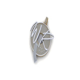 Premium Custom "WR" VVS Round Pendant - 13.93 CTW